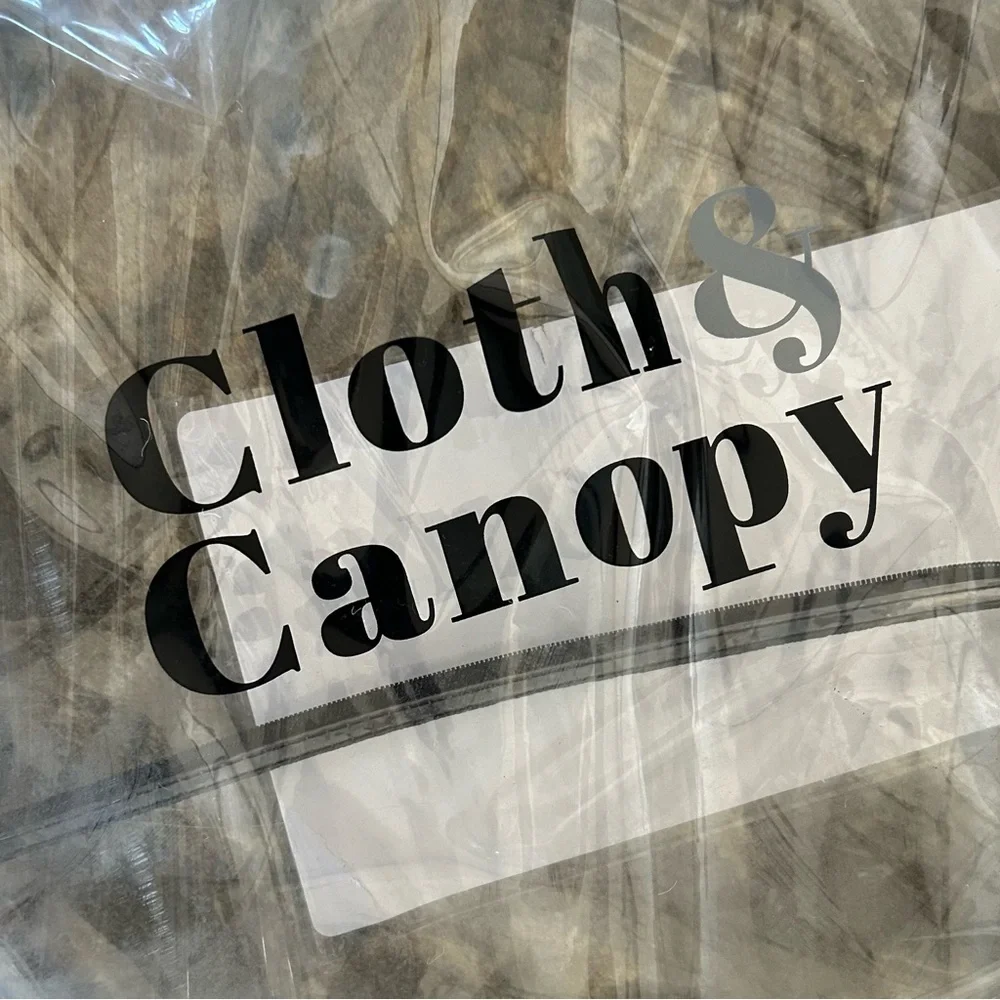 CLOTH & CANOPY Yellow White Stripe Queen Comforter Set 3pc #0911245